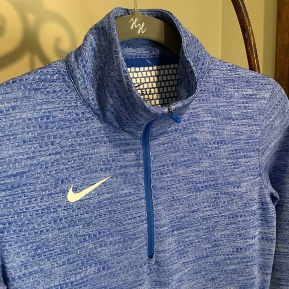 Nike Blue Half Zip Pullover - Picture 2 of 5